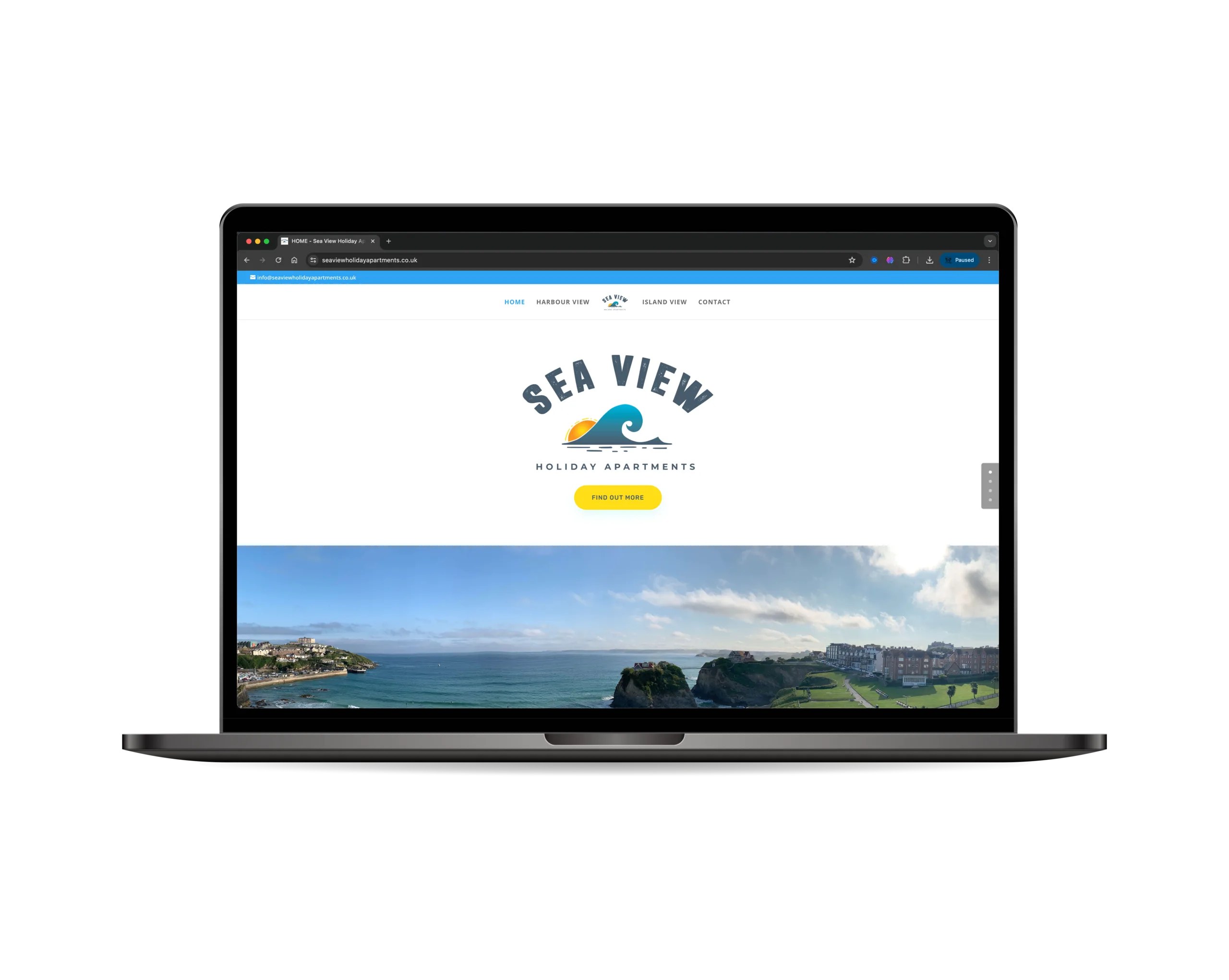 Seaview Holiday Apartments website
