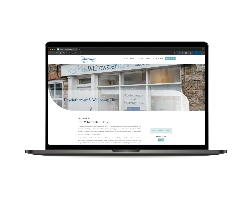 The Whitewater Clinic website